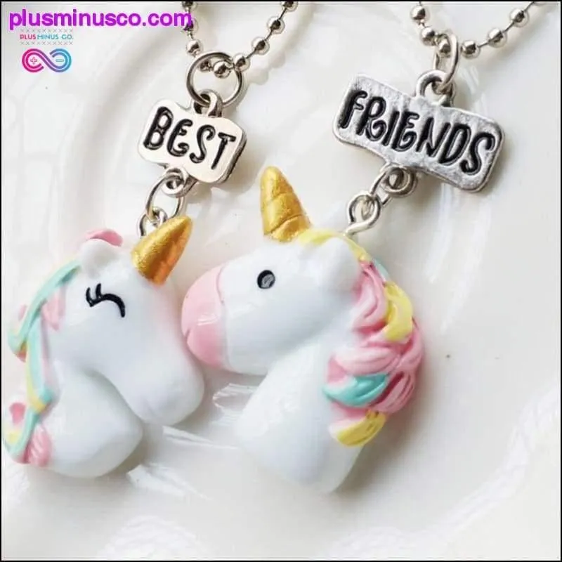 2PCS Unicorn Friendship or Best Friend Necklaces & Pendants