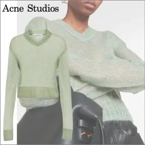 Acne Studios  |Casual Style Wool Nylon Long Sleeves Elegant Style