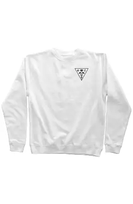 AF TRIANGLE FLOWER CREW WHT/BLK