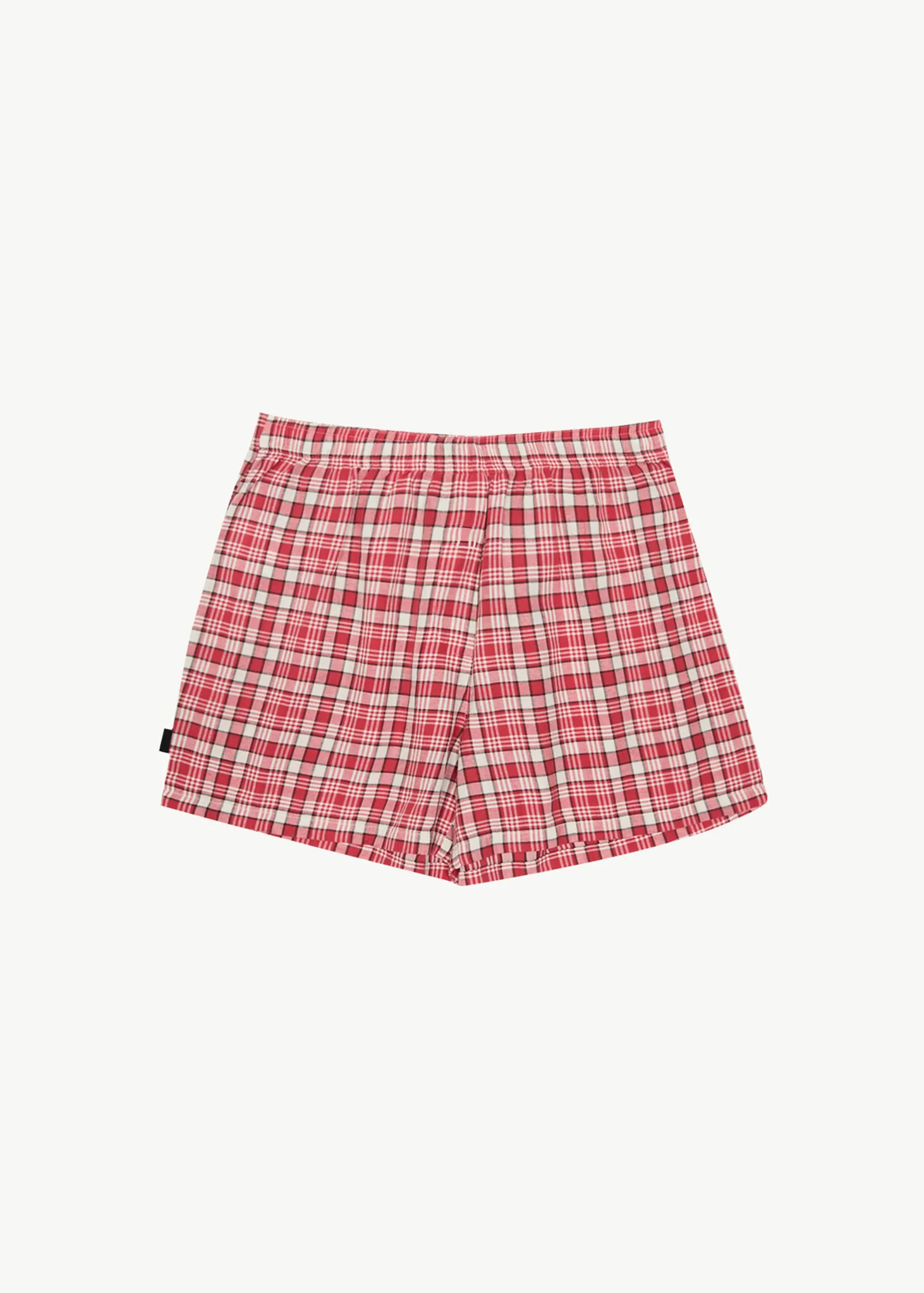 AFENDS Mens Check Out - Boxer Brief One Pack - Red Check