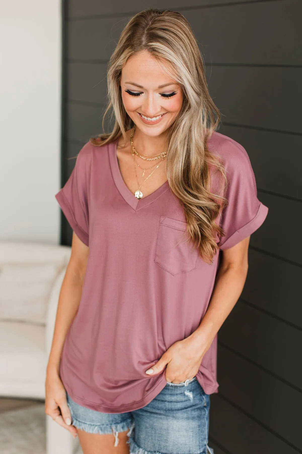 All The Best Short Sleeve Top- Clay