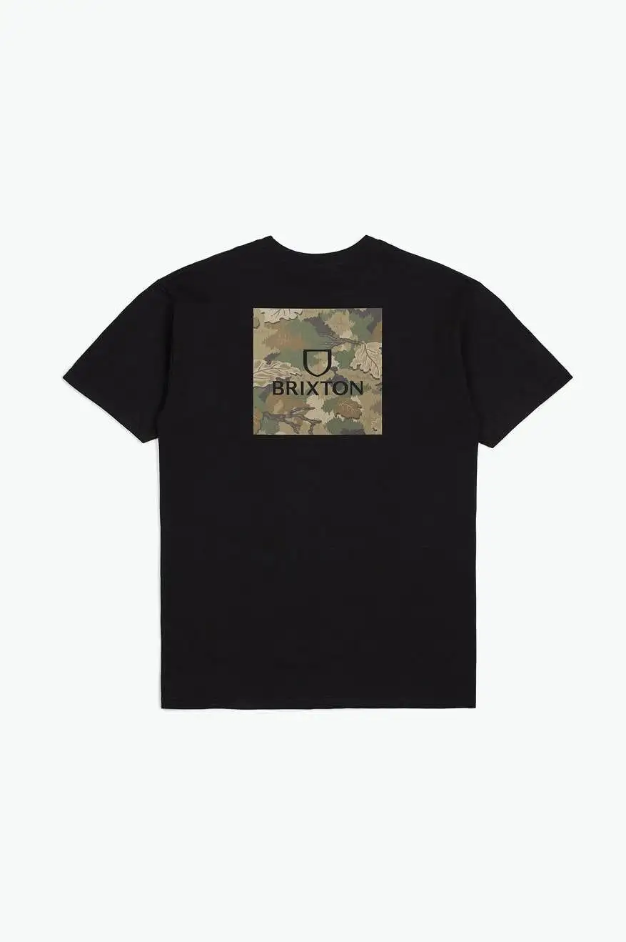 Alpha Square S/S Standard Tee - Black/Leaf Camo