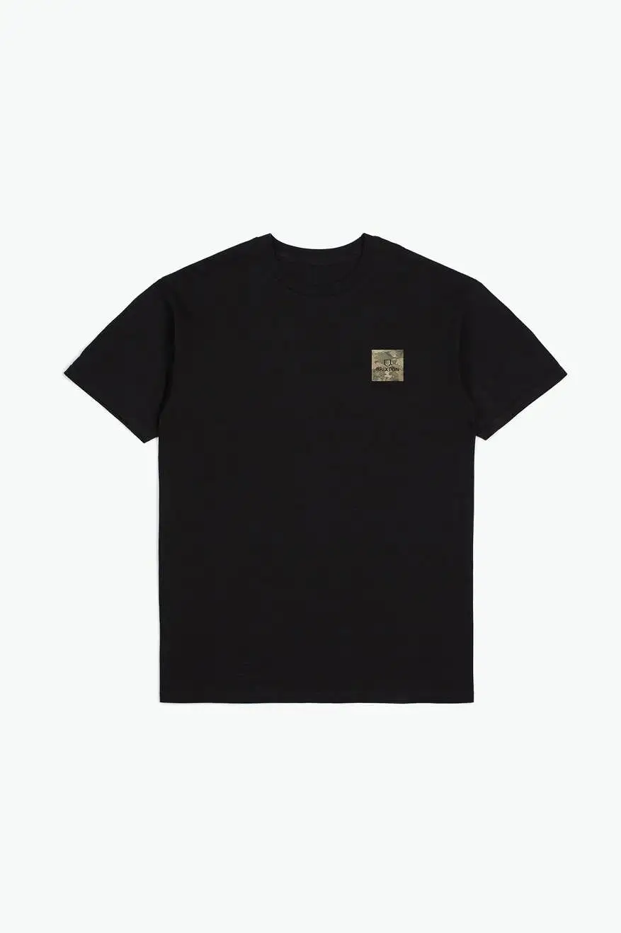 Alpha Square S/S Standard Tee - Black/Leaf Camo