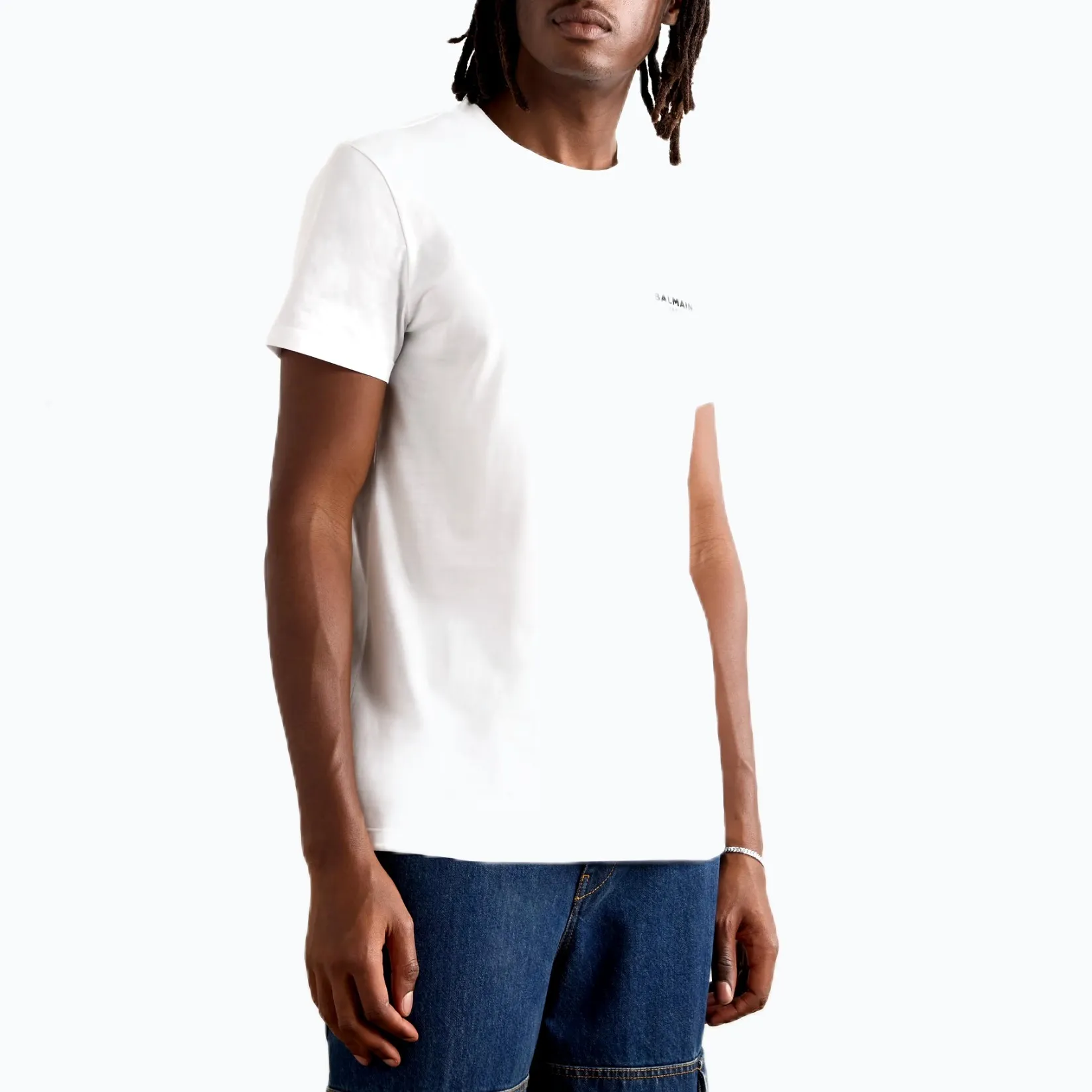 BALMAIN  |Street Style Plain Cotton Short Sleeves Logo Luxury T-Shirts