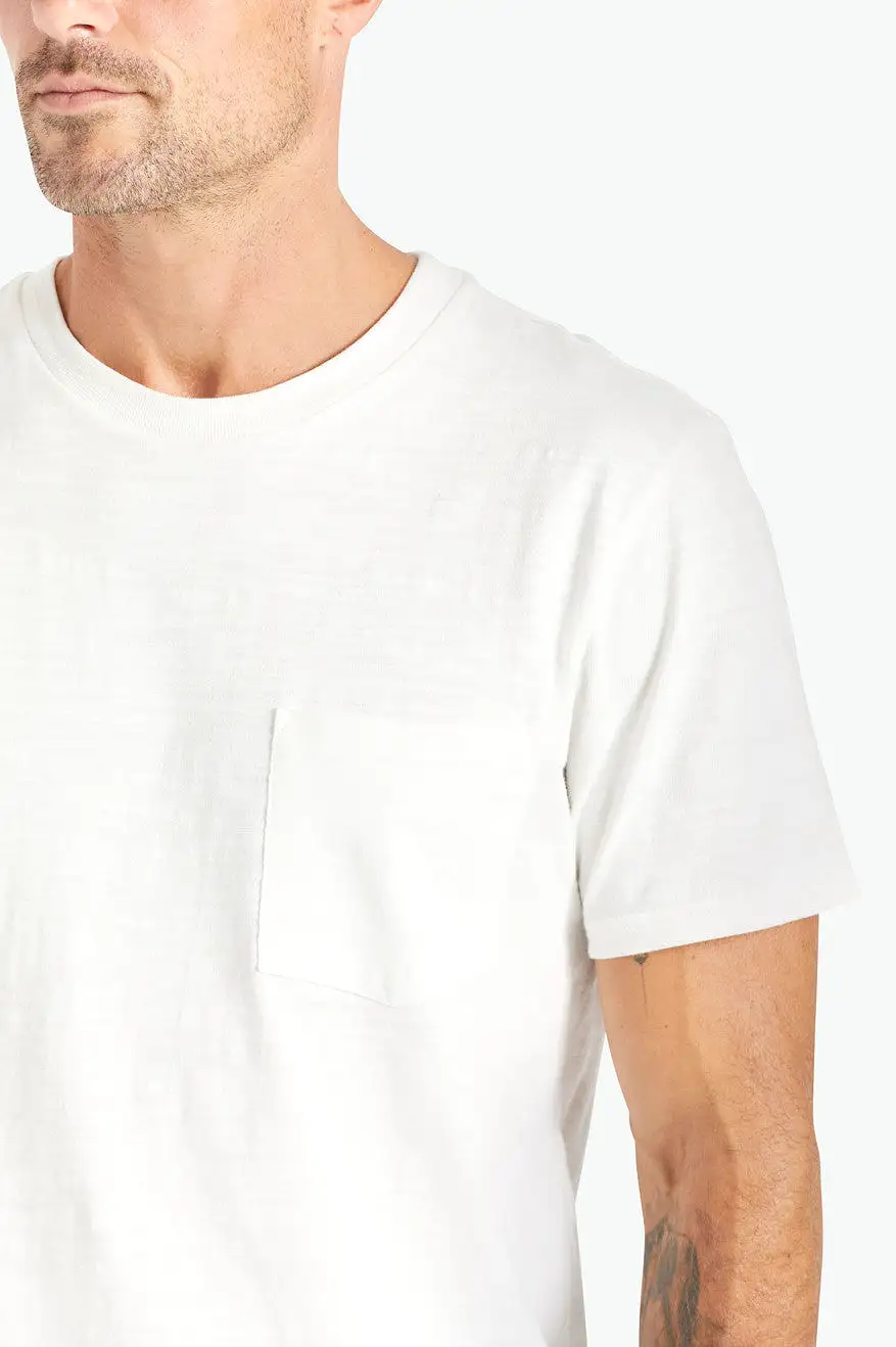 Basic Slub S/S Pocket Tee - Off White