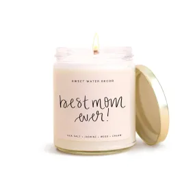 Best Mom Ever Scripted Candle