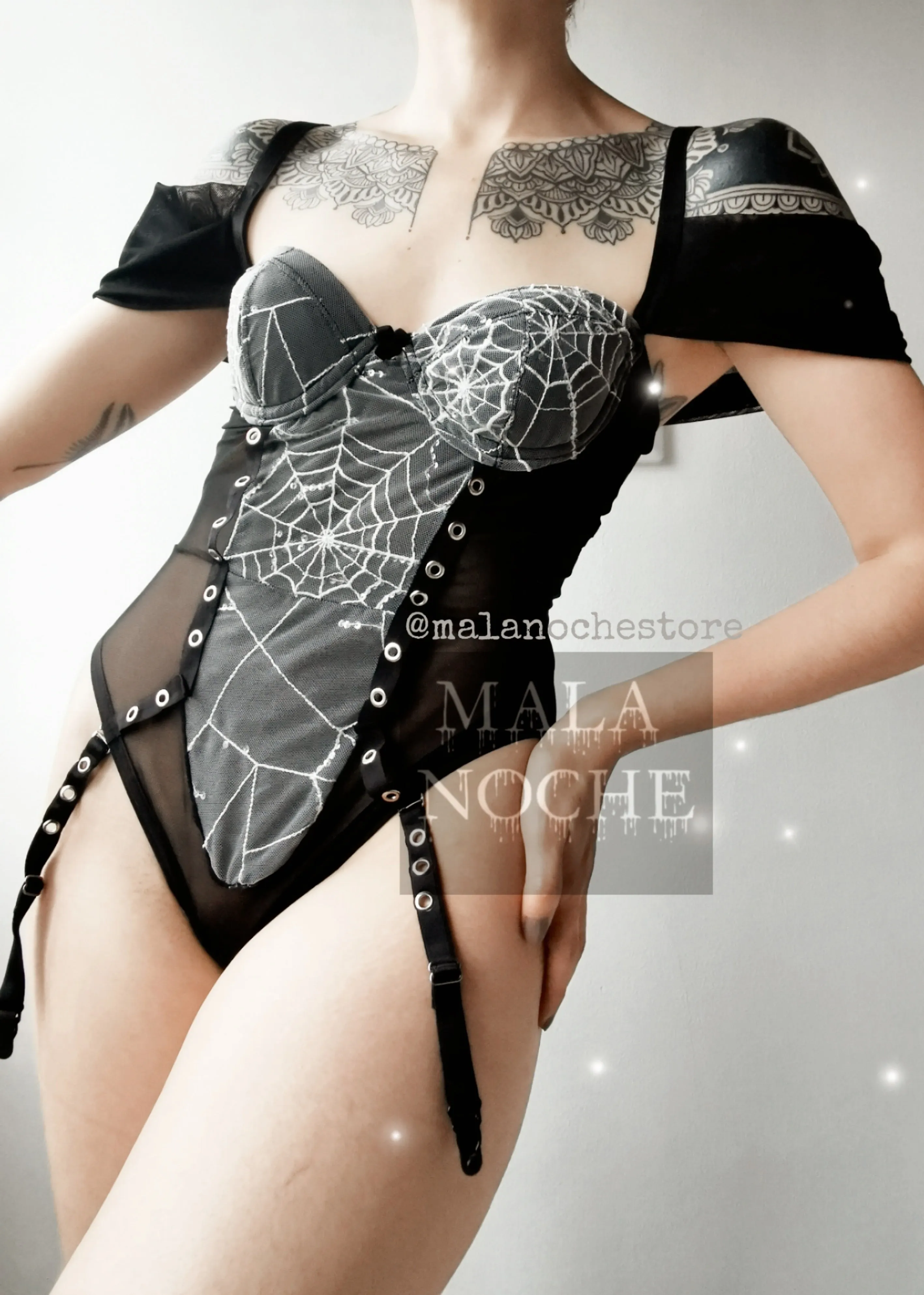 Bodysuit Black Widow / Spiderweb