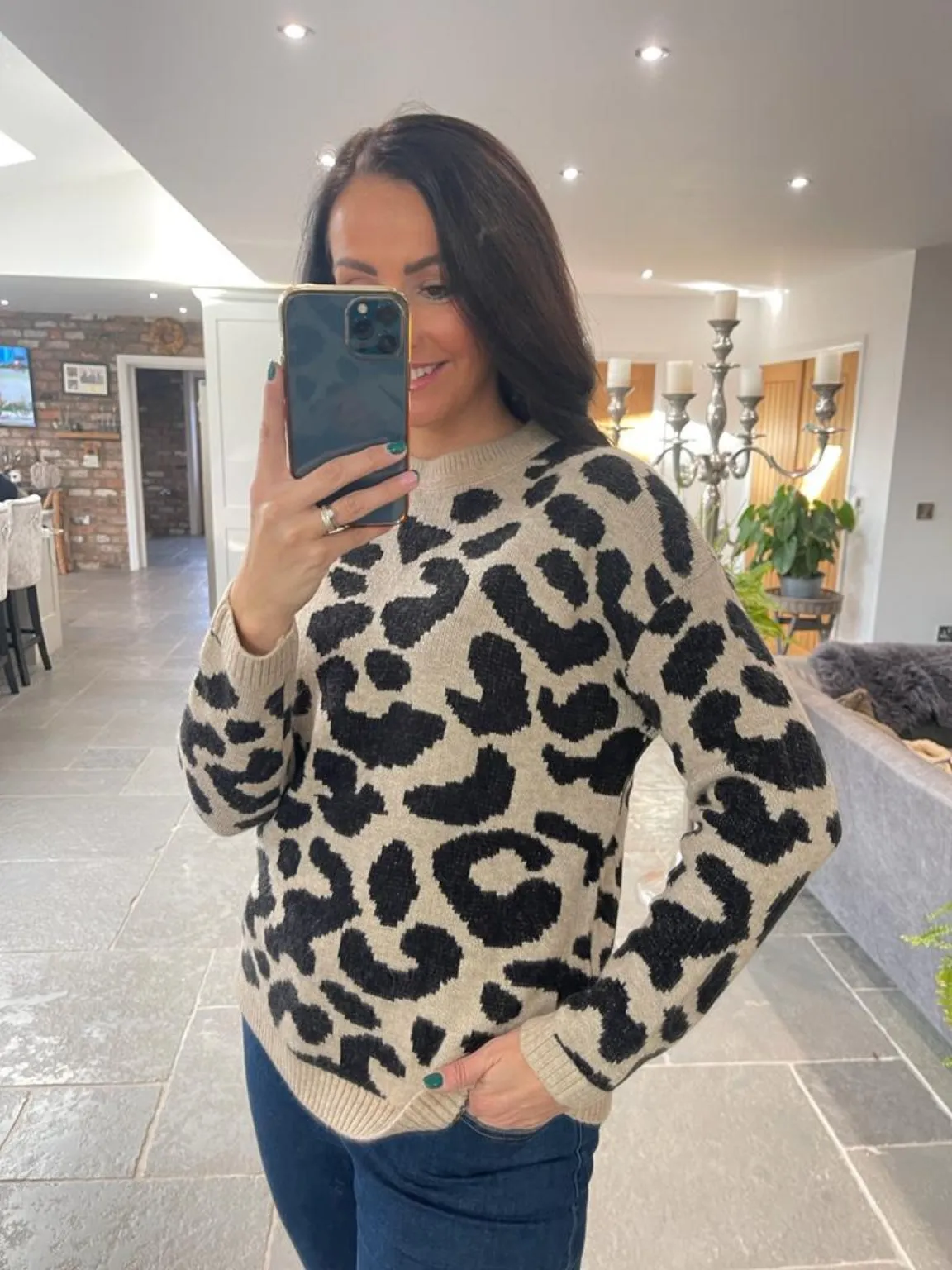 Bold Leopard Print Jumper Lissie