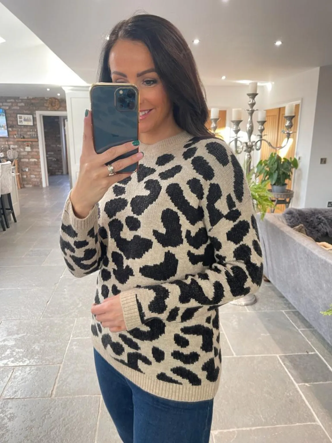 Bold Leopard Print Jumper Lissie