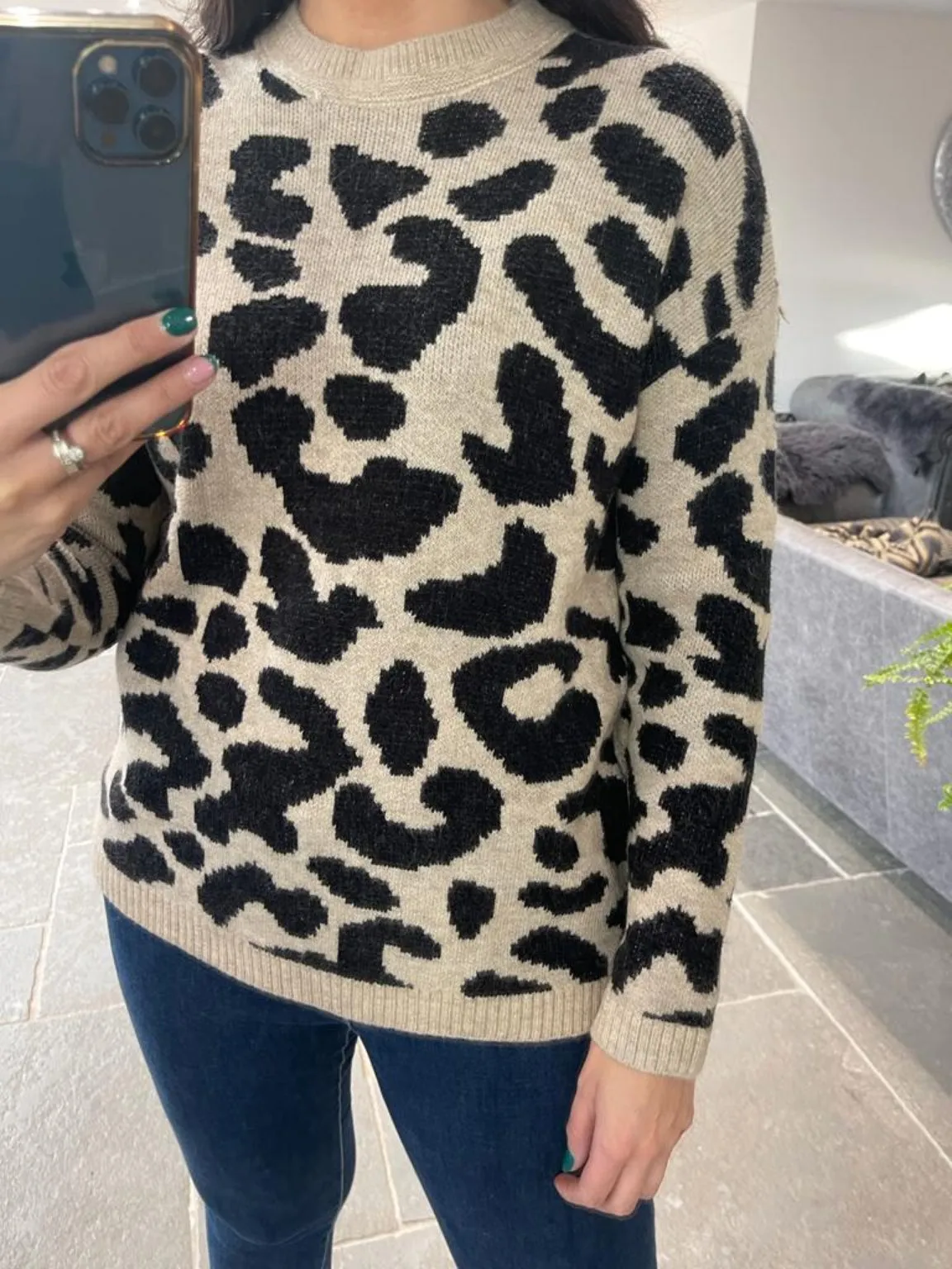 Bold Leopard Print Jumper Lissie