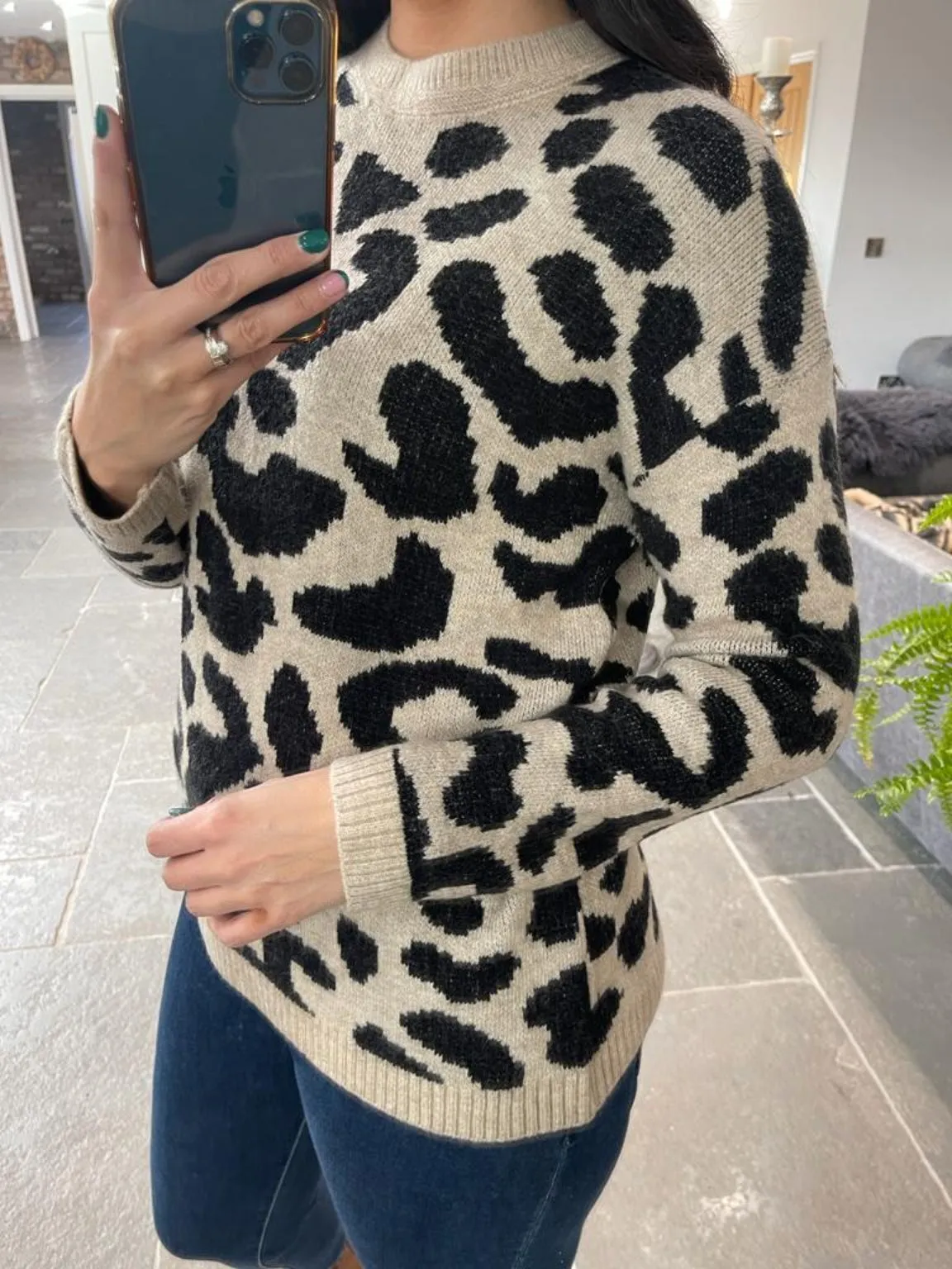 Bold Leopard Print Jumper Lissie