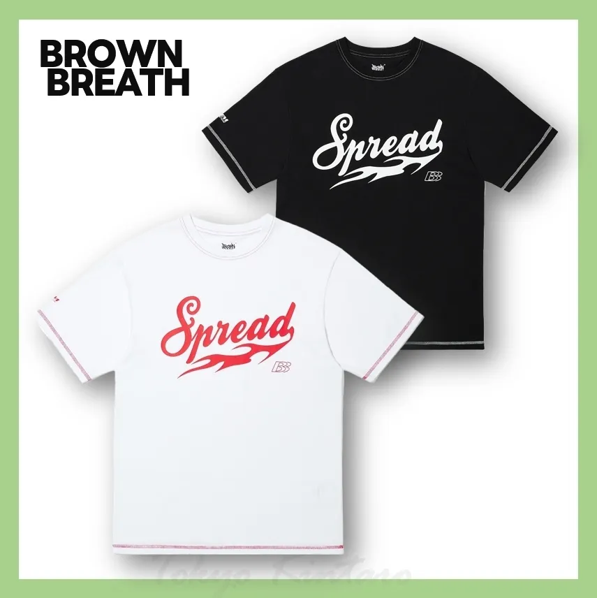 BROWNBREATH  |Unisex Street Style Short Sleeves Logo T-Shirts