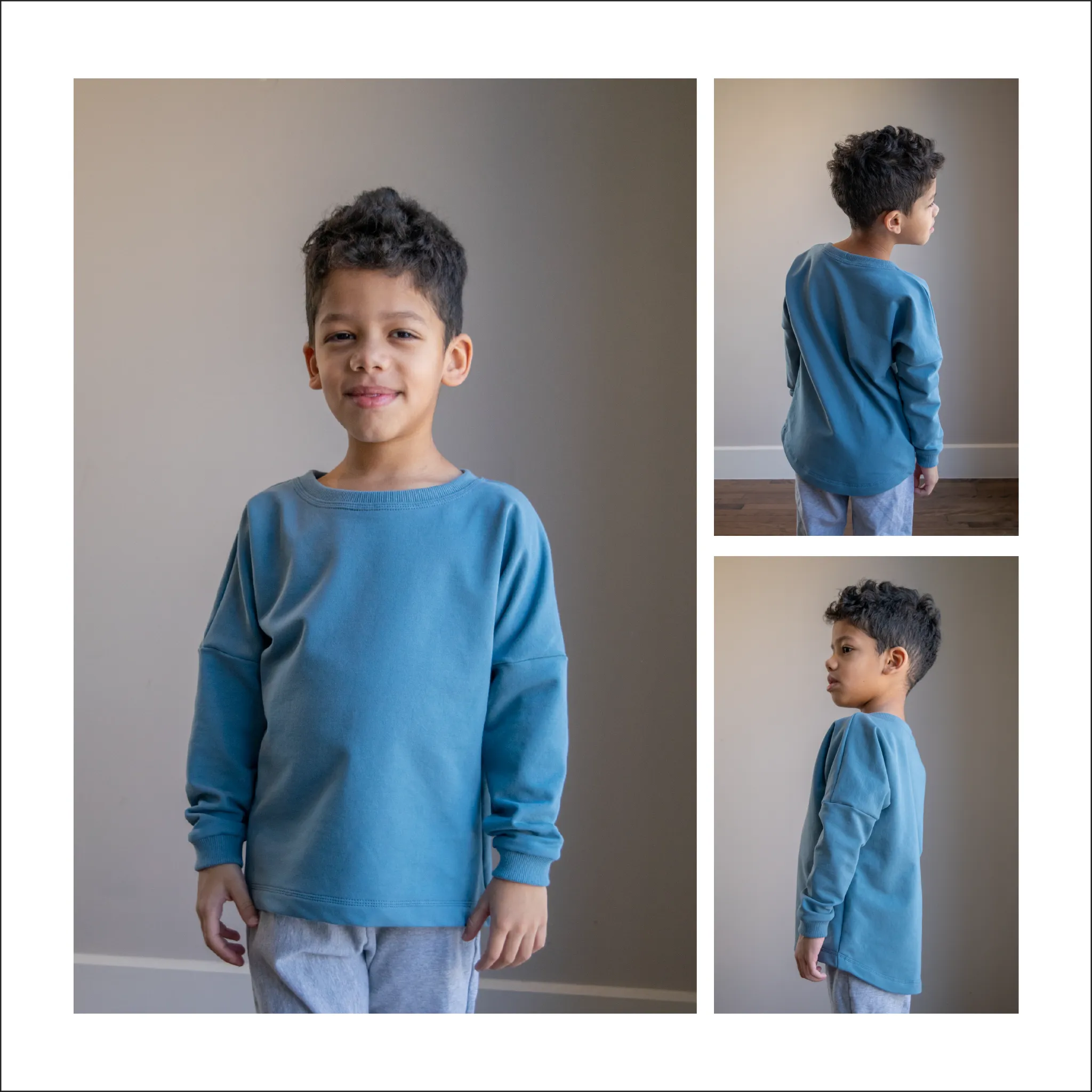 Bulldog Color-block Dolman | Child Size 2T-14 | Beginner Level Sewing Pattern