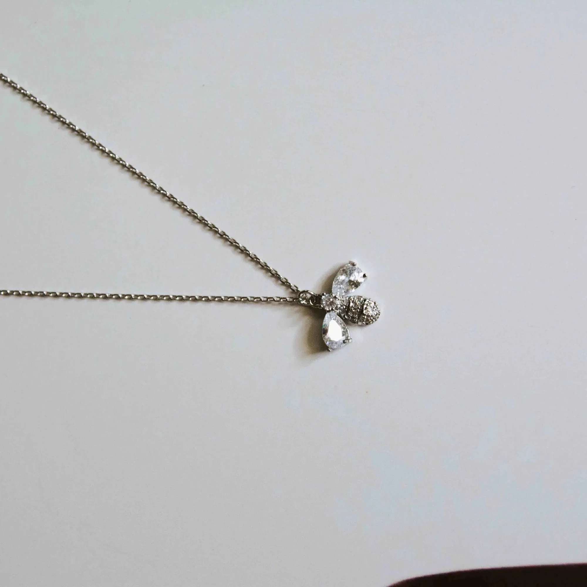 Buzzing Bee Crystal Necklace