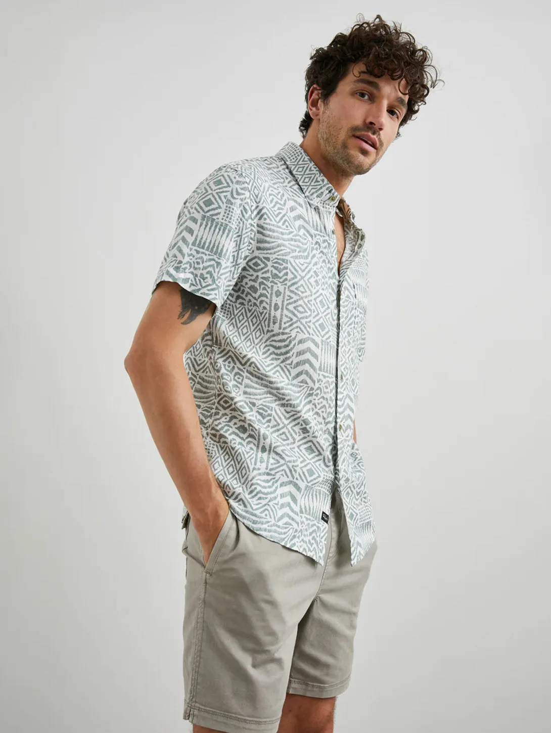 Carson Shirt - Bambu Block Kalamata