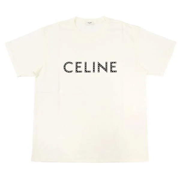 CELINE  |Crew Neck Cotton Short Sleeves Logo Luxury