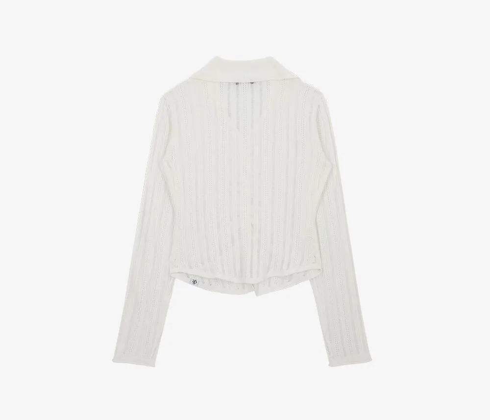 citybreeze  |Stripes Casual Style Street Style Long Sleeves Lace