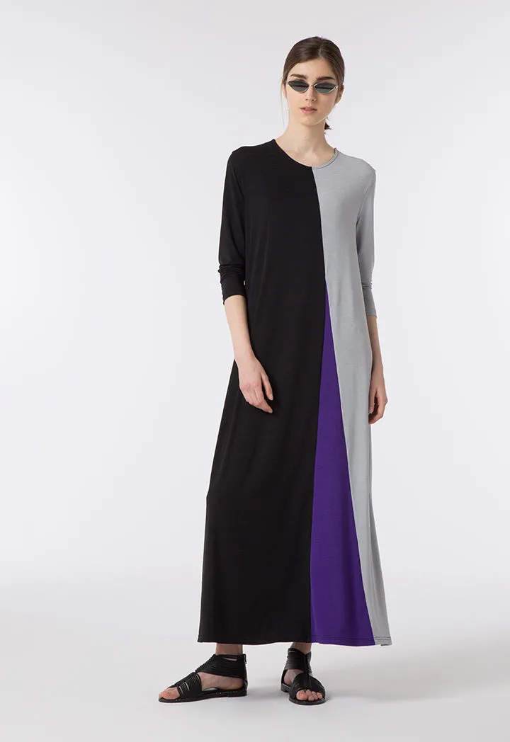 Colorblock Abaya