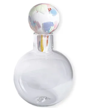 Colorblock Confetti Glass Decanter