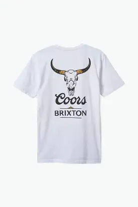 Coors Bull S/S Tailored Tee - White