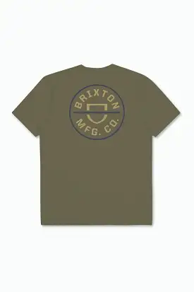 Crest II S/S Standard Tee - Olive Surplus/Antelope/Washed Navy