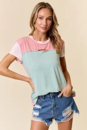 Delany Colorblock Top