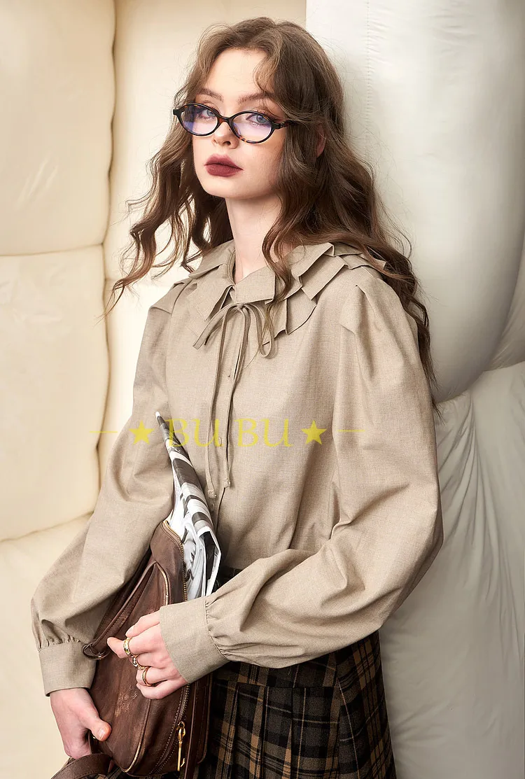 ELF SACK  |Casual Style Long Sleeves Plain Party Style Office Style