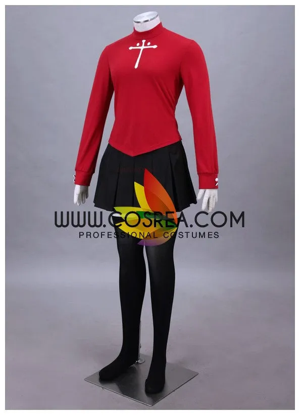 Fate Rin Tohsaka Casual Cosplay Costume