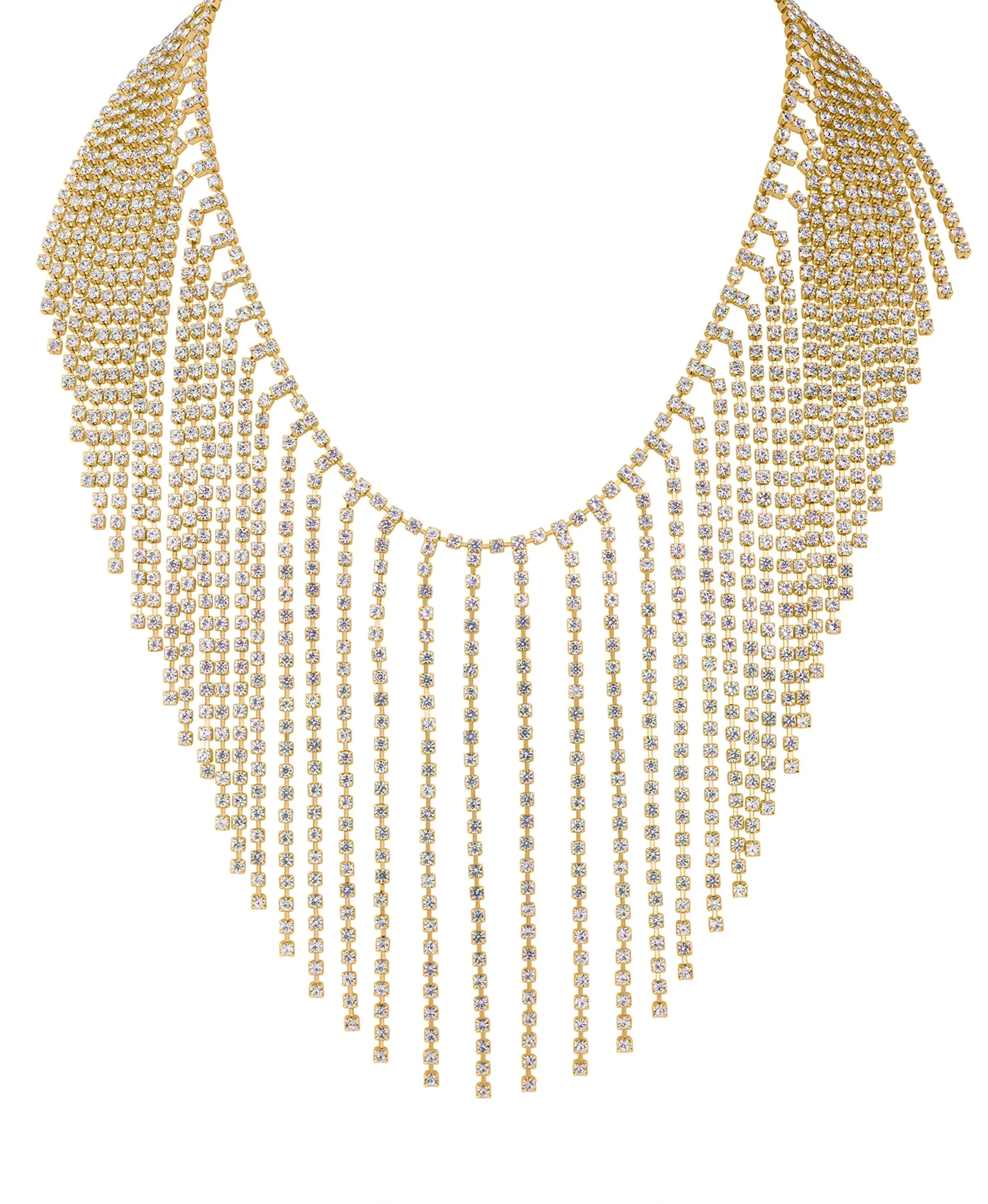 Fringe Crystal Necklace