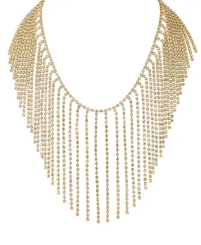 Fringe Crystal Necklace