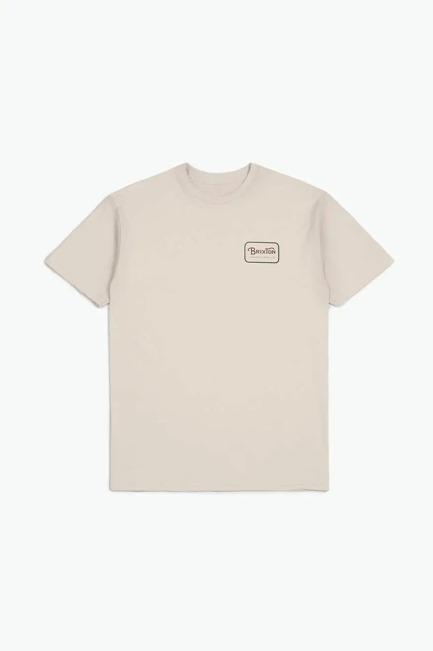 Grade S/S Standard Tee - Cream/Trekking Green/Sepia