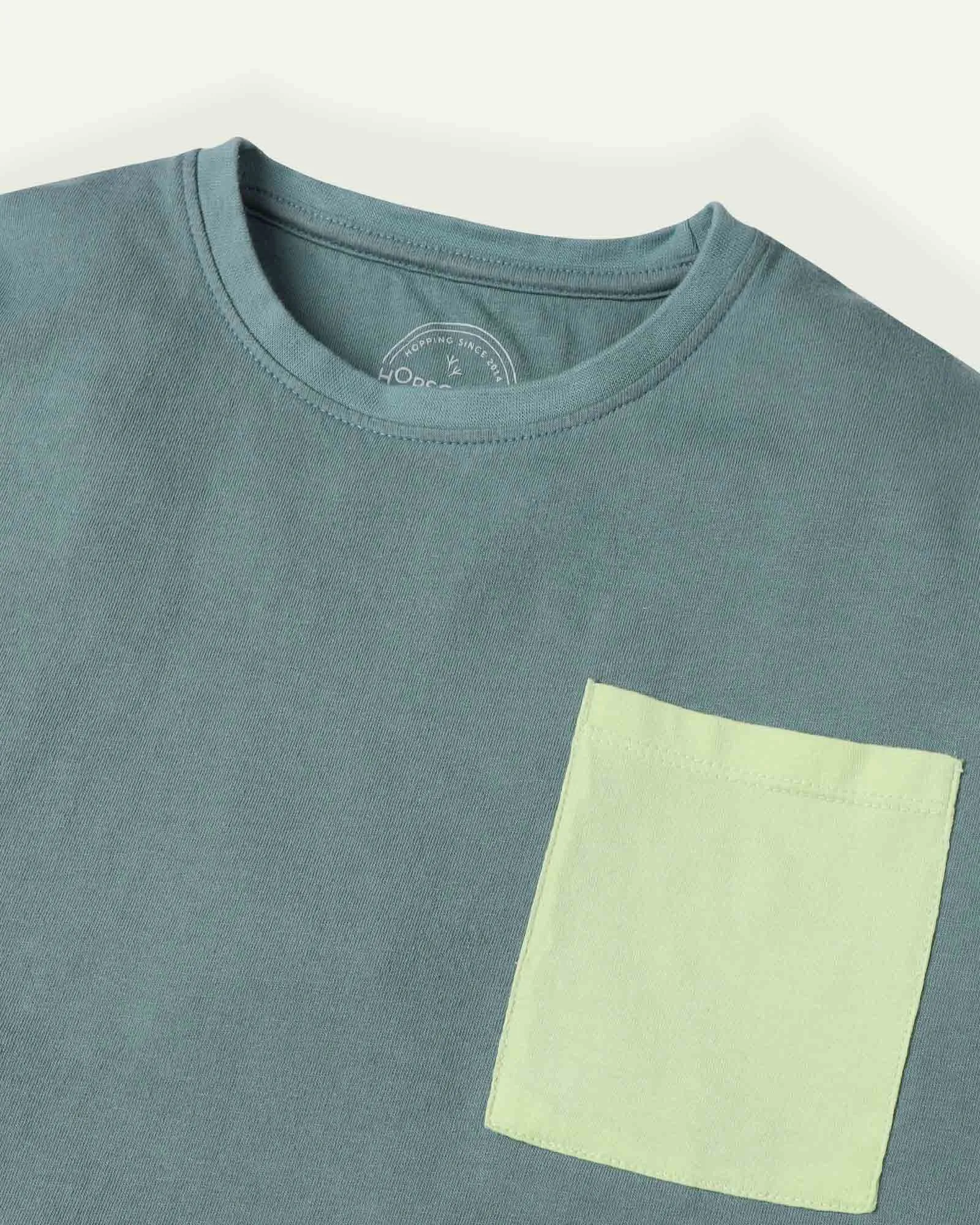 Green Colorblock T-Shirt