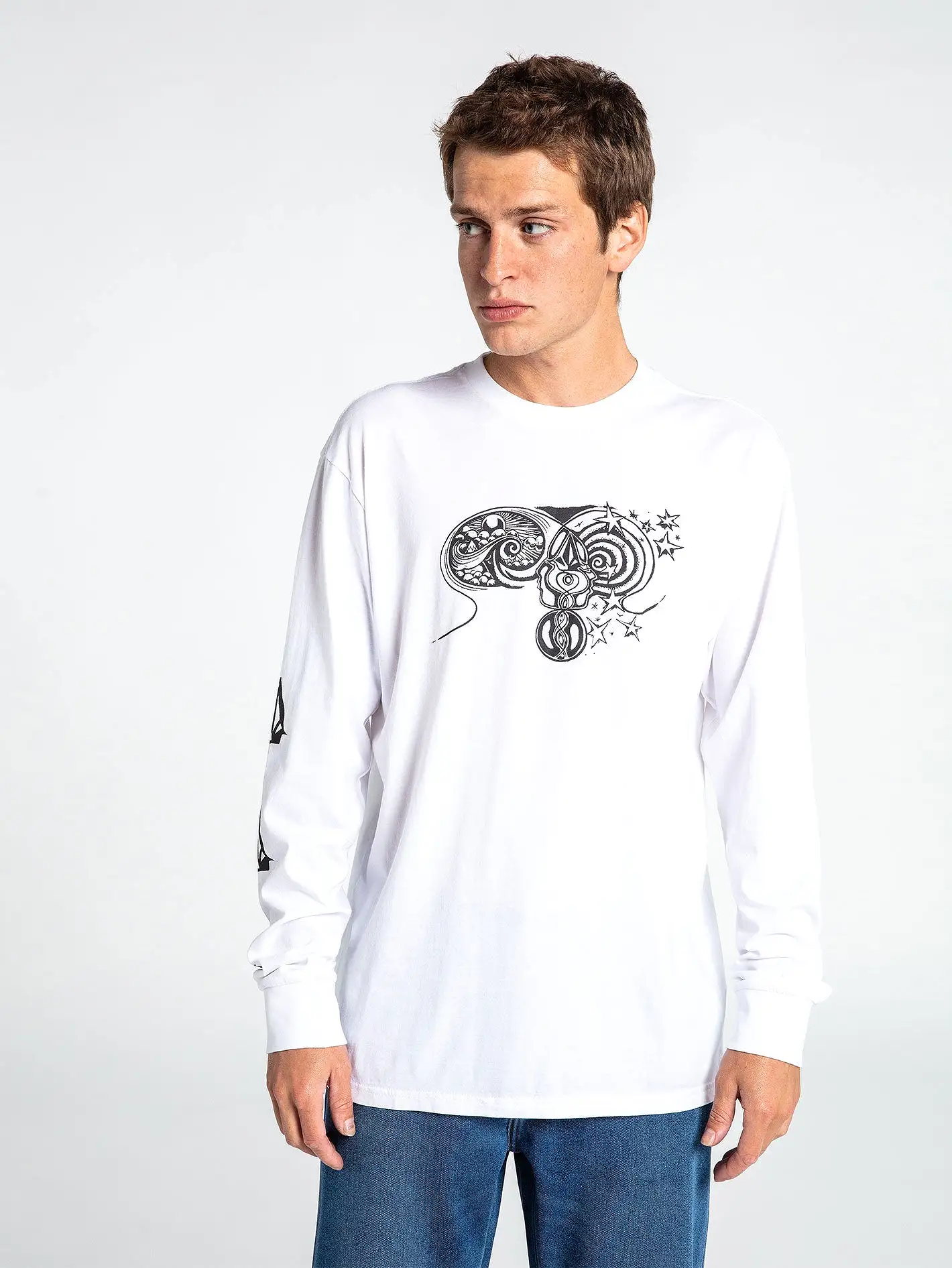 Jamie Lynn Featured Artist Long Sleeve Tee - White