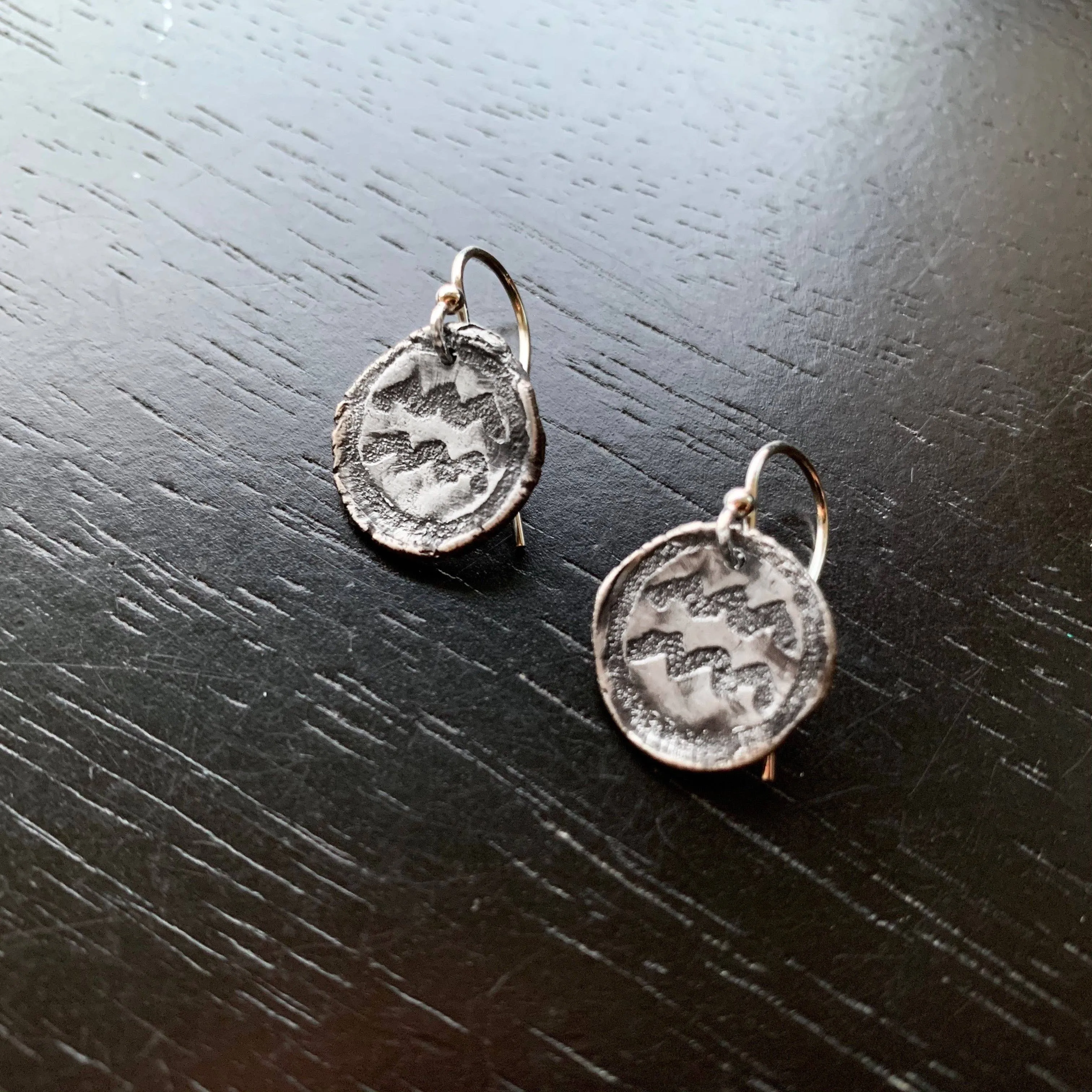 Jennifer Kahn Jewelry Zodiac Earrings: Sterling: Aquarius