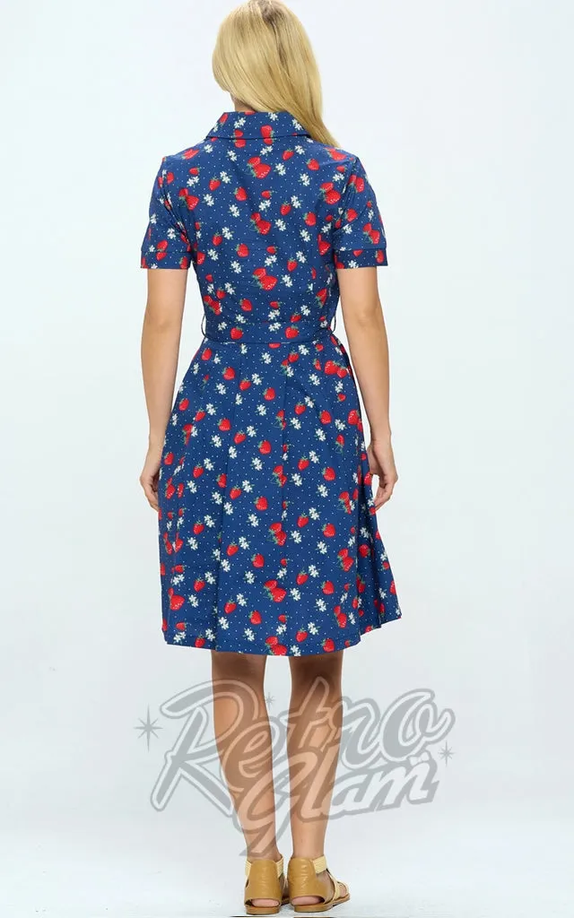 LA Soul Shirt Dress in Strawberry Print