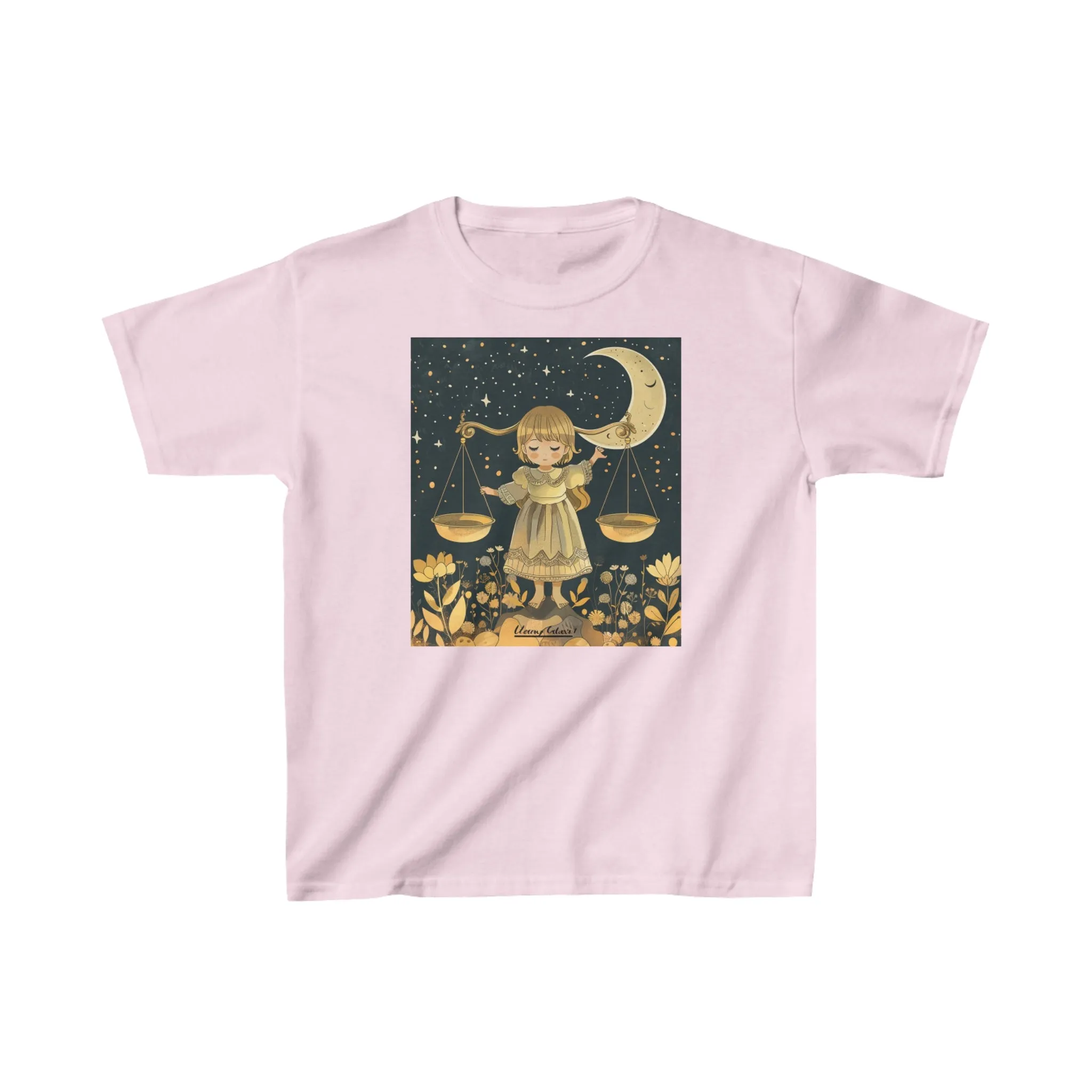 Libra zodiac Kids Heavy Cotton Tee