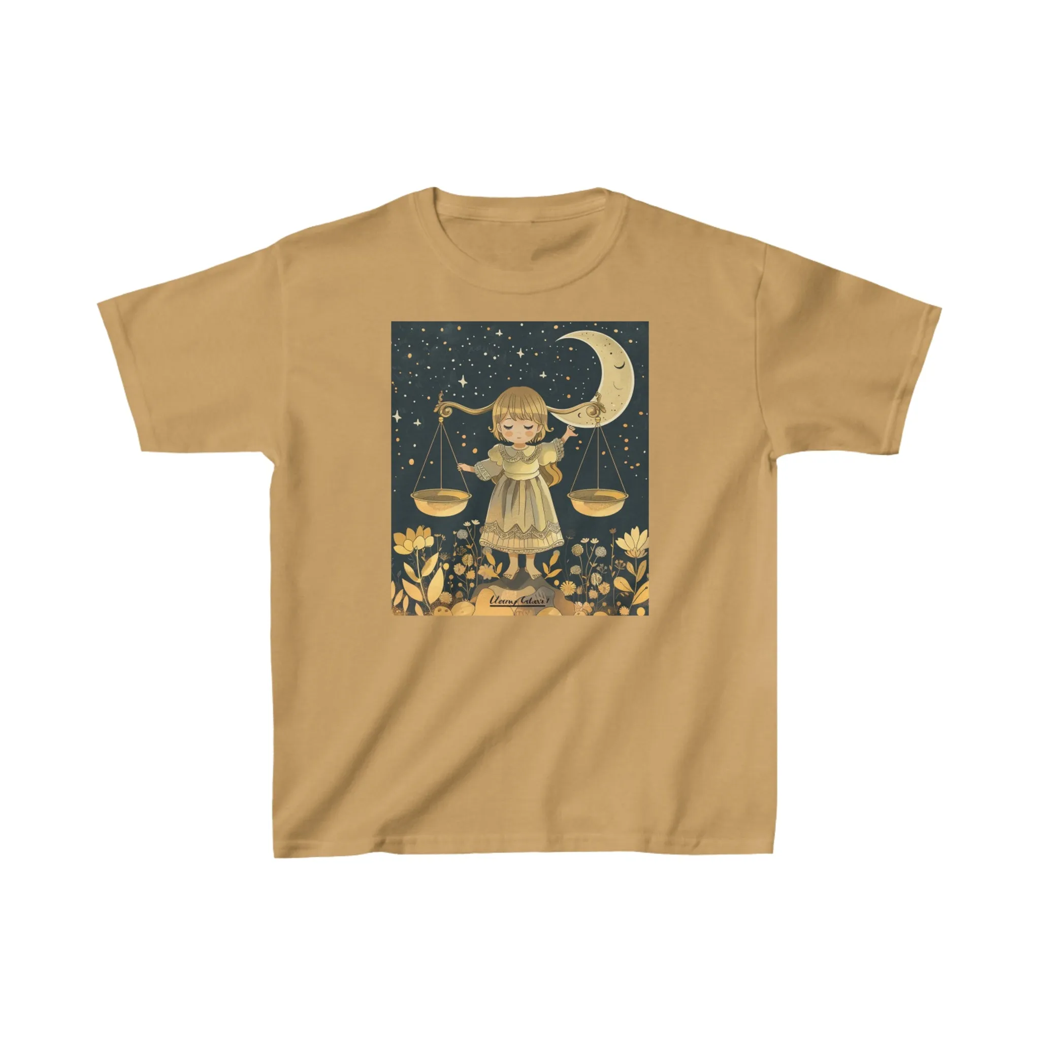 Libra zodiac Kids Heavy Cotton Tee