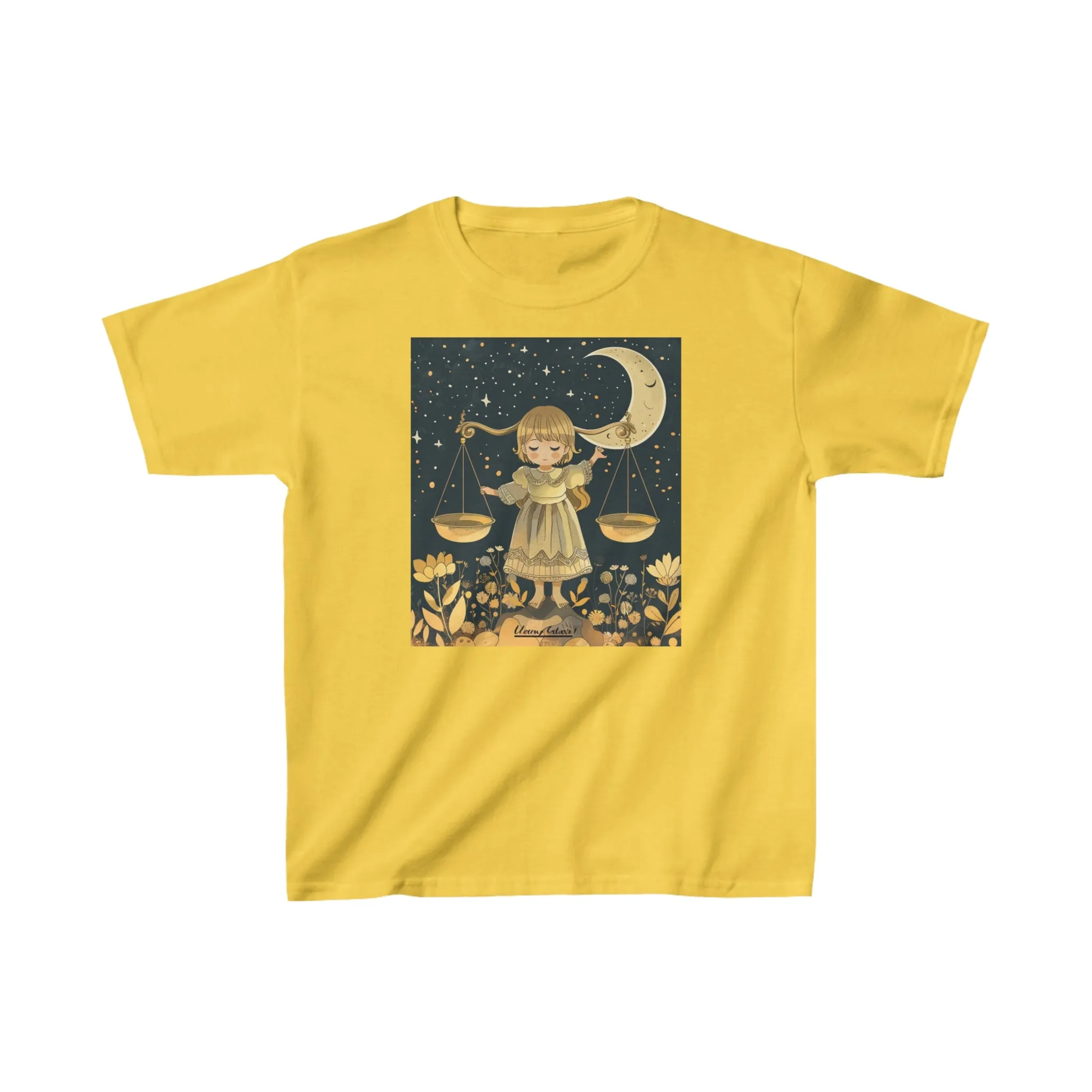 Libra zodiac Kids Heavy Cotton Tee