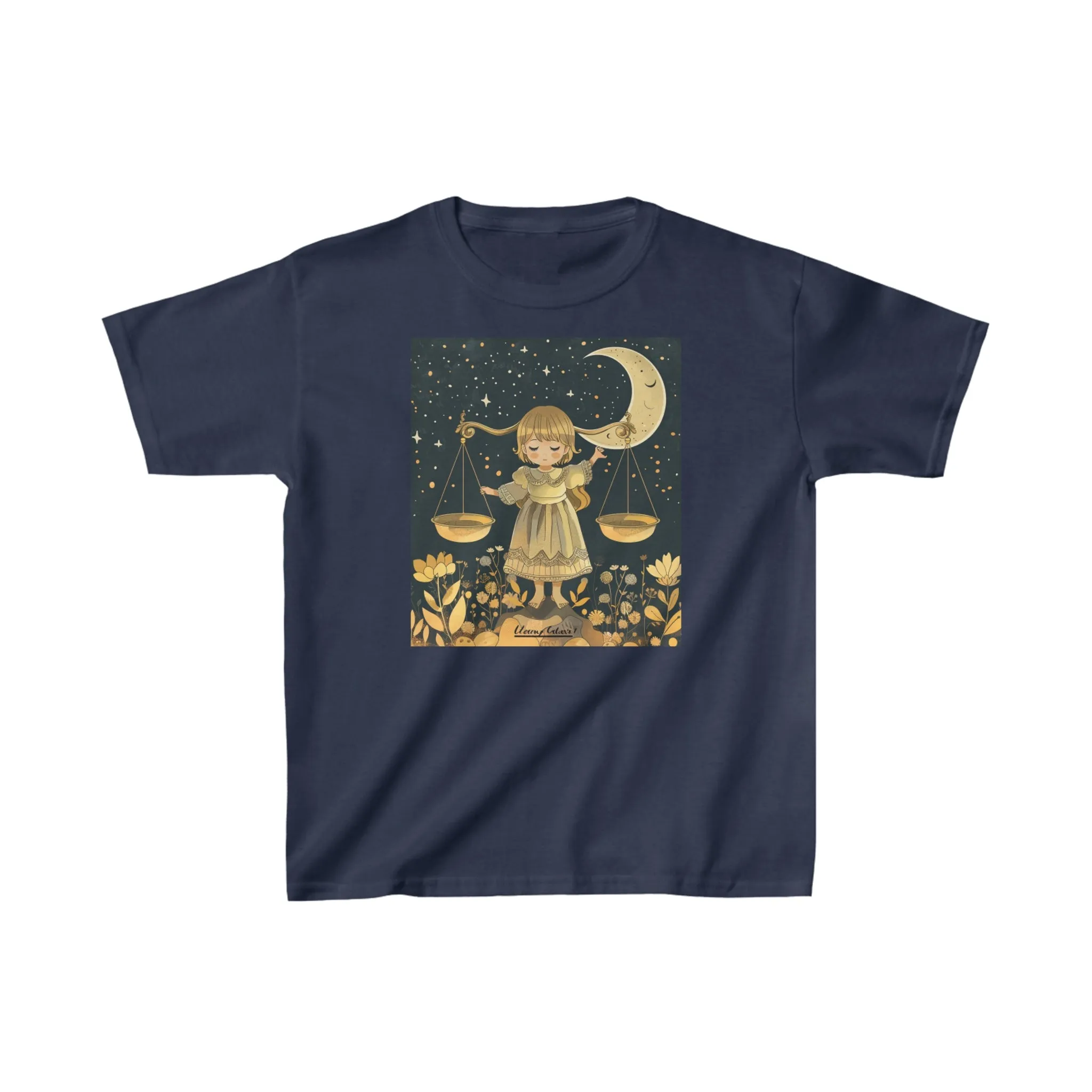 Libra zodiac Kids Heavy Cotton Tee