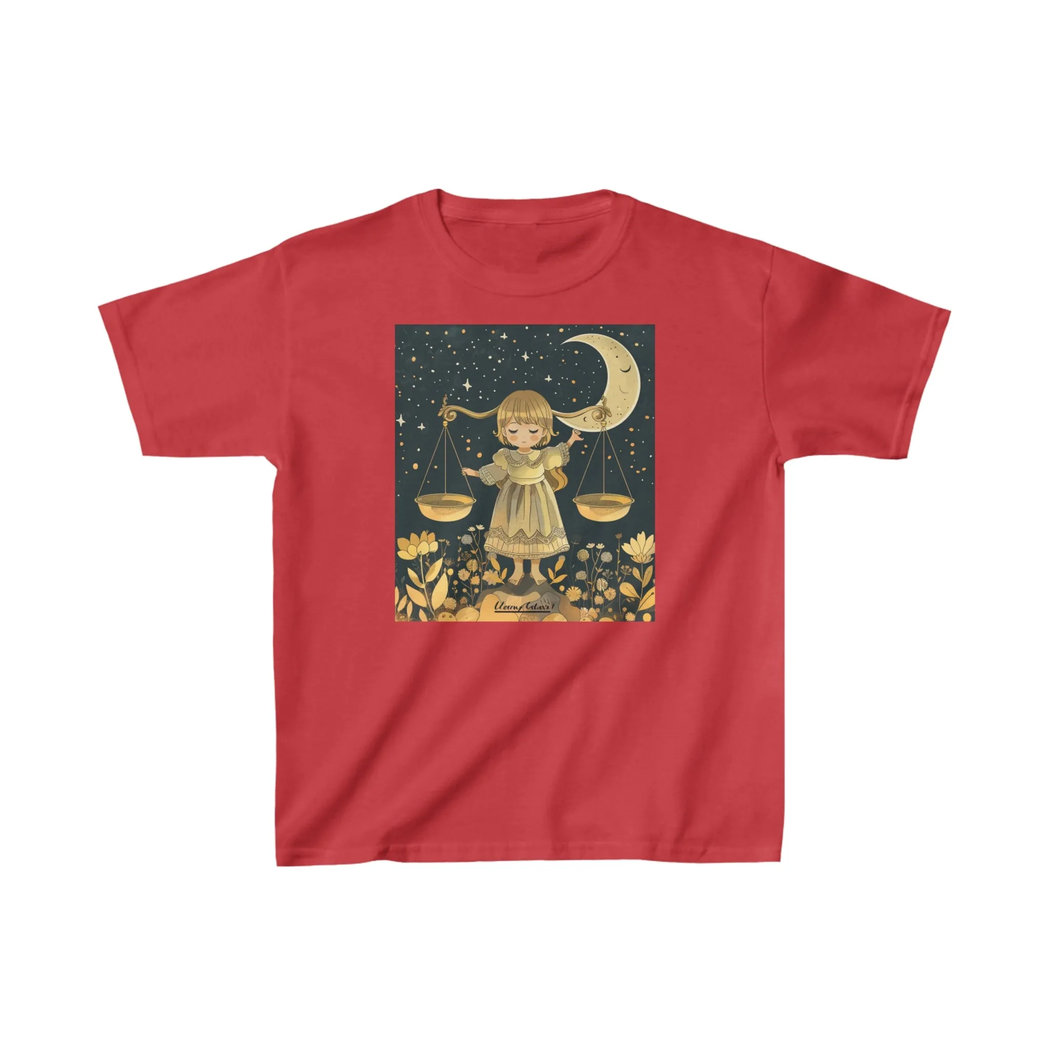 Libra zodiac Kids Heavy Cotton Tee