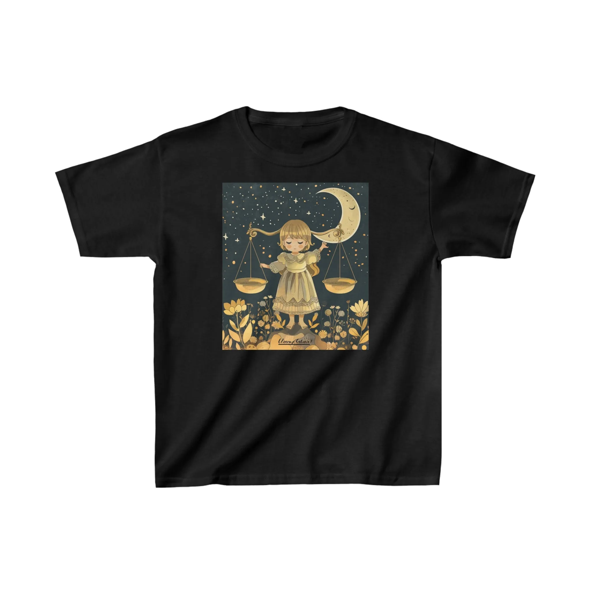 Libra zodiac Kids Heavy Cotton Tee