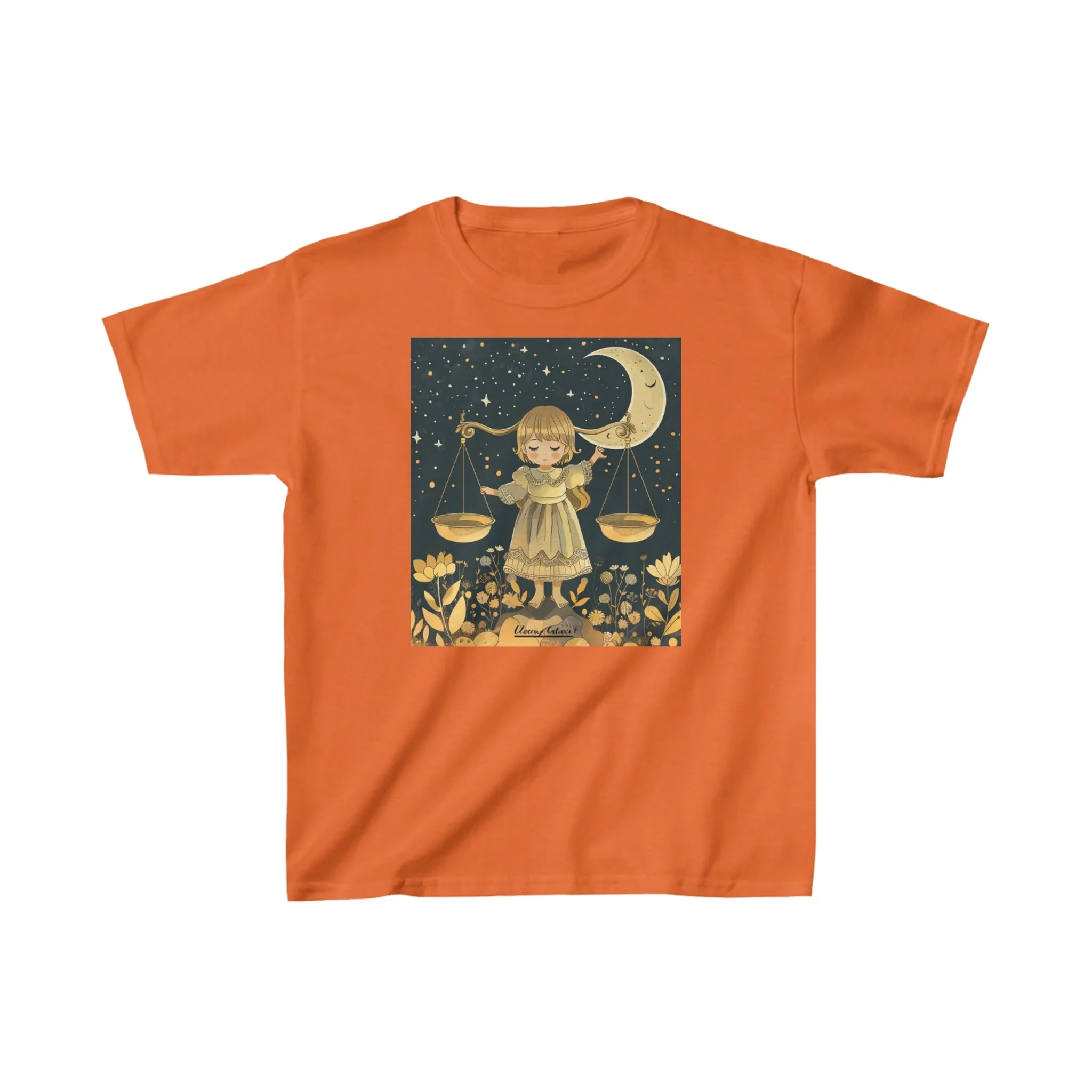 Libra zodiac Kids Heavy Cotton Tee