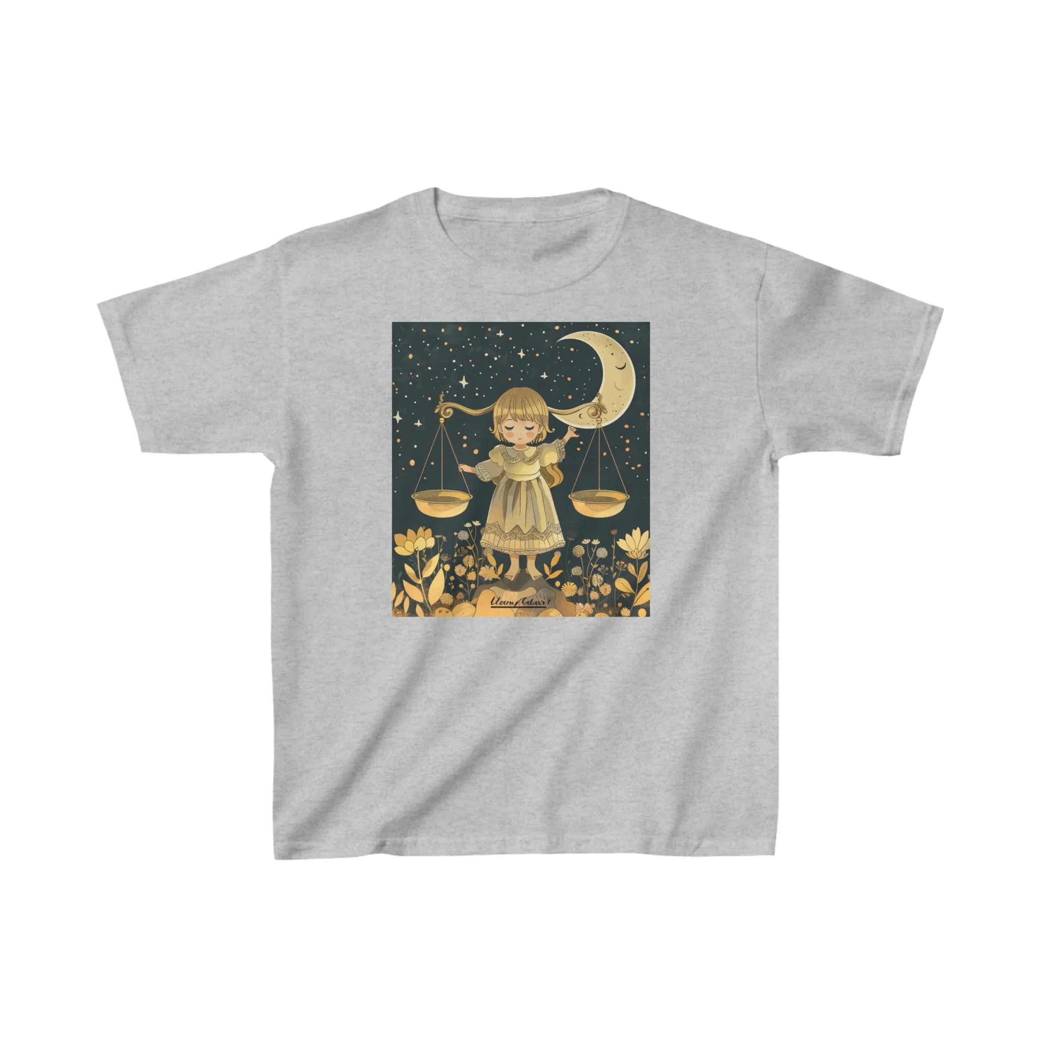 Libra zodiac Kids Heavy Cotton Tee