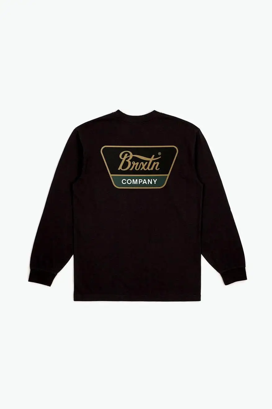 Linwood L/S Tee  - Black/Antelope/Pine Needle