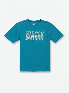 Little Boys Correlator Short Sleeve Tee - Ocean Teal Heather