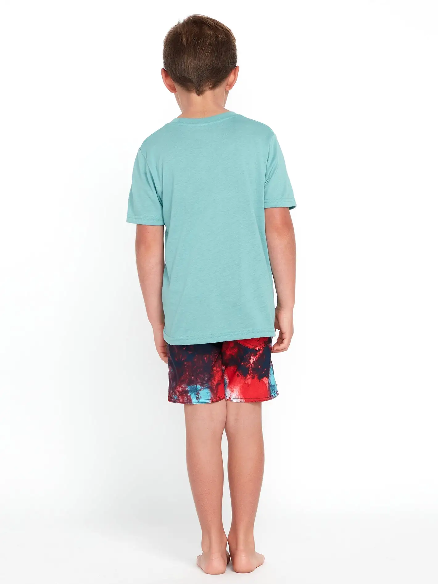 Little Boys Wave Wild Short Sleeve Tee - Cali Blue Heather