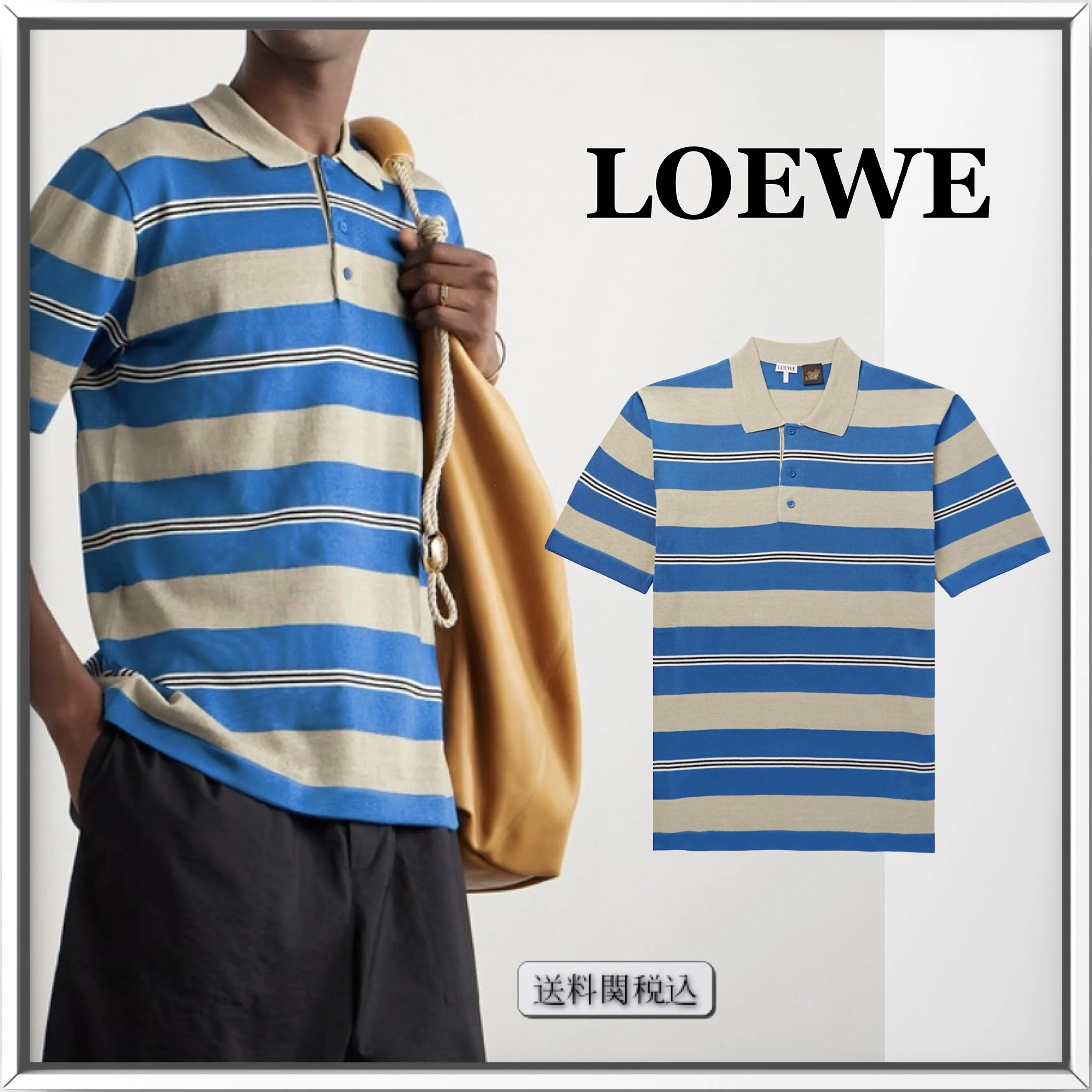 LOEWE  |Cotton Short Sleeves Luxury Polos