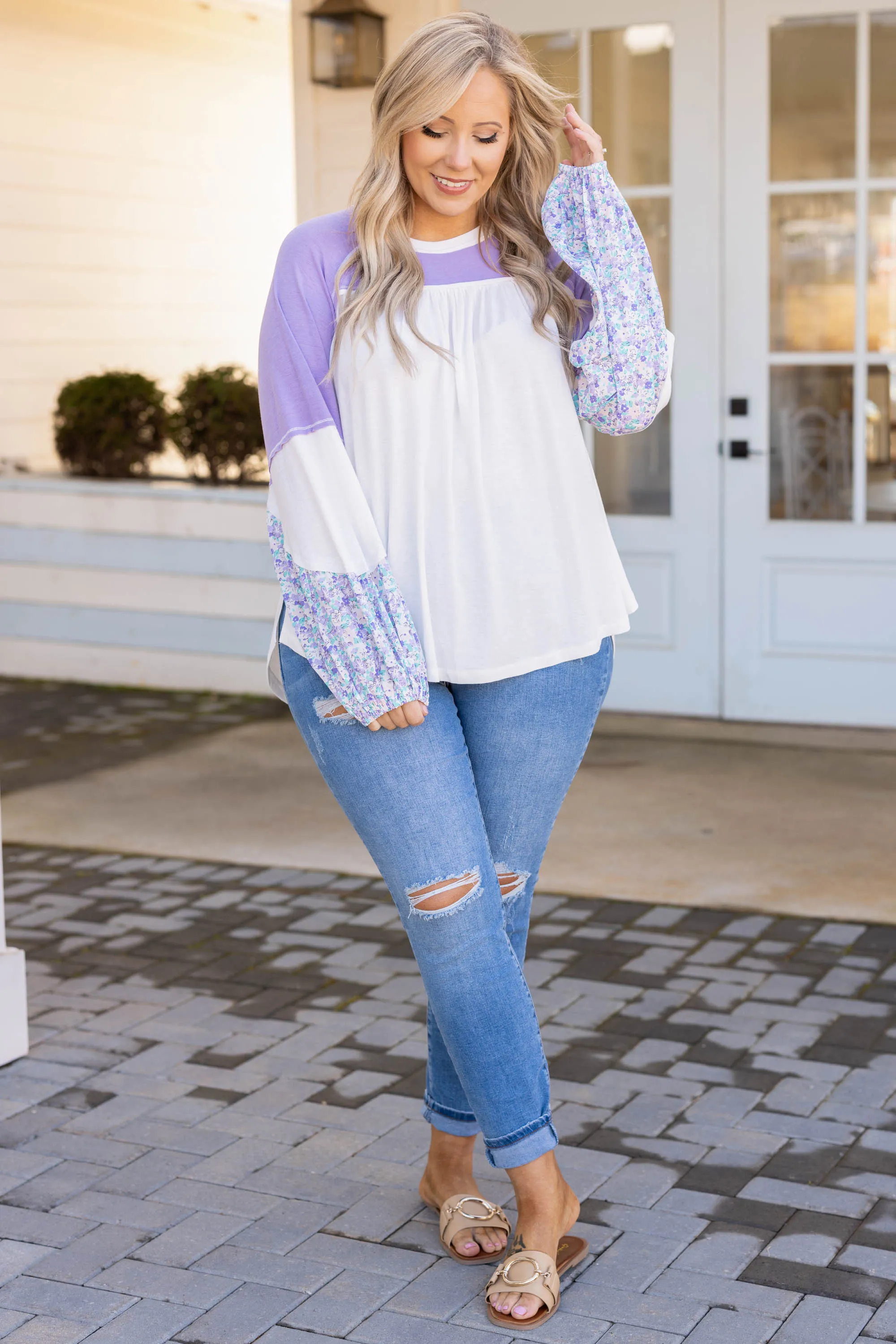 Lost & In Love Top, Lavender