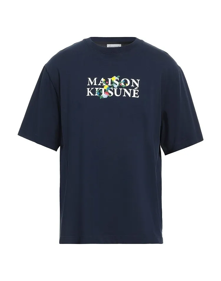 MAISON KITSUNE  |Short Sleeves Logo Designers T-Shirts