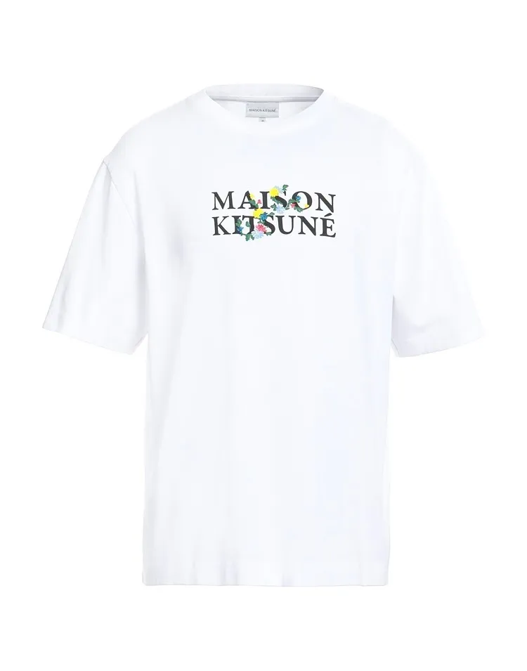 MAISON KITSUNE  |Short Sleeves Logo Designers T-Shirts